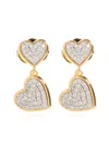 Kate Spade Heart You Drop Earrings In Gold