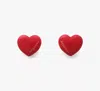 Kate Spade Heart You Statement Studs In Red