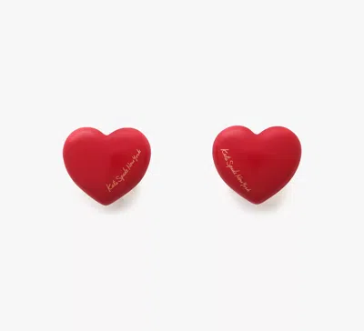 Kate Spade Heart You Statement Studs In Red