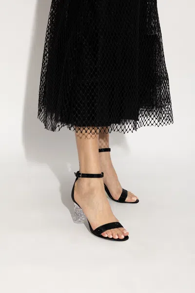 Kate Spade 90mm Transparent Block-heel Sandals In Black