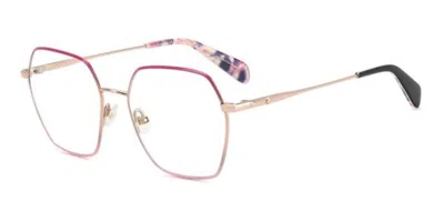 Kate Spade Helka 2/g/t Asian Fit 35j Women's Glasses Gold Size 53 - Free Lenses - Blue Light Block Available In Faded Pink Rose Gold