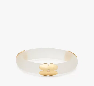 Kate Spade Heritage Bloom Bangle In White