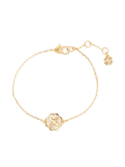 Kate Spade Heritage Bloom Bracelet In 金色