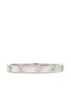 Kate Spade Heritage Bloom Hinged Bangle In Silver