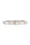 Kate Spade Heritage Bloom Hinged Bangle In White