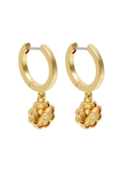 Kate Spade Heritage Bloom Gold-plated Hoop Earrings