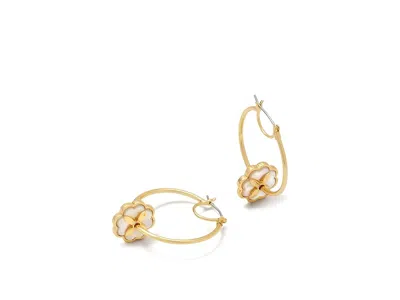 Kate Spade Heritage Bloom Hoops In Gold