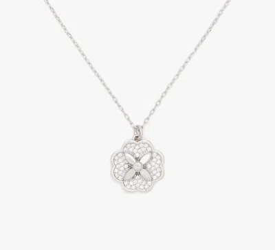Kate Spade Heritage Bloom Mini Pendant In Metallic