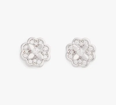 Kate Spade Heritage Bloom Mini Studs In Neutral