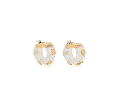 Kate Spade Heritage Bloom Small Hoops In Multi