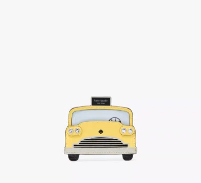 Kate Spade Hey Taxi Embellished Card Case In Black