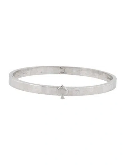 Pre-owned Kate Spade Hinge Heart Bangle Bracelet, 6.75" In Multi