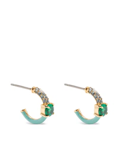 Kate Spade Hint Of Shimmer Huggies In Green