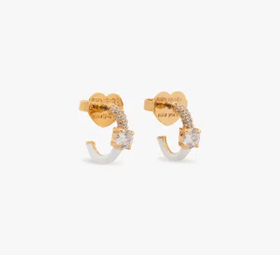 Kate Spade Hint Of Shimmer Huggies In Gold