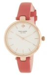 Kate Spade New York Holland Watch And Earring Set, 34mm In Rose Gold