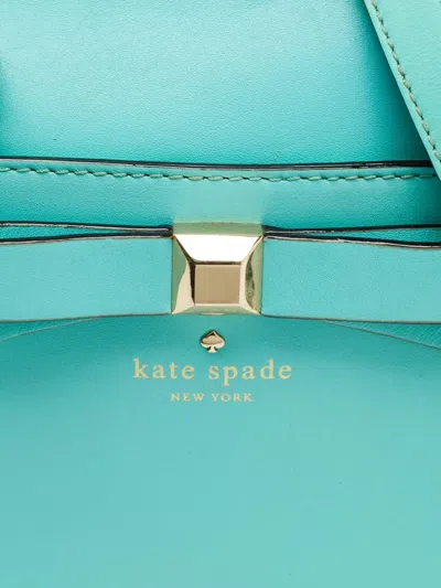 Pre-owned Kate Spade Holly Street Ashton Leather Tote Bag In Blue