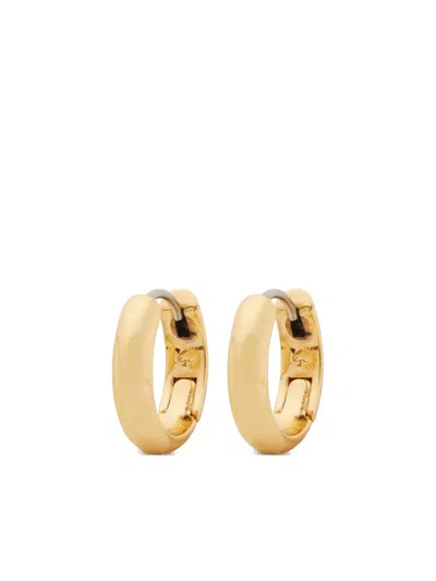 Kate Spade Brilliant Statements Metal Huggies In Gold
