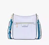 Kate Spade Hudson Colorblocked Pebbled Leather Large Messenger Crossbody In Pale Sapphirine