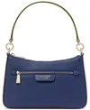 KATE SPADE HUDSON COLORBLOCKED PEBBLED LEATHER SMALL CONVERTIBLE CROSSBODY