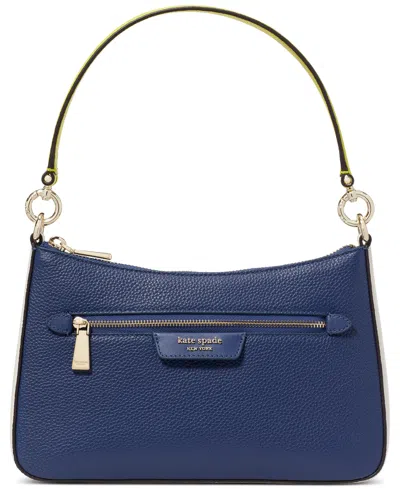 KATE SPADE HUDSON COLORBLOCKED PEBBLED LEATHER SMALL CONVERTIBLE CROSSBODY