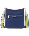 KATE SPADE HUDSON COLORBLOCKED PEBBLED LEATHER SMALL MESSENGER CROSSBODY