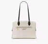 Kate Spade Hudson Colorblocked Work Tote In Parchment