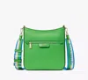 Kate Spade Hudson Messenger Crossbody In Green