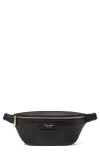 Kate Spade Hudson Pebbled Leather Belt Bag In Black