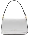 Kate Spade New York Hudson Colorblock Pebbled Leather Satchel In Stone Path