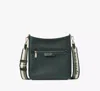 Kate Spade Hudson Pebbled Leather Large Messenger Crossbody In Northern Pine