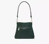 Kate Spade Hudson Pebbled Leather Shoulder Bag In Northern Pine