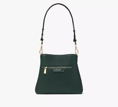 Kate Spade Hudson Pebbled Leather Shoulder Bag In Northern Pine