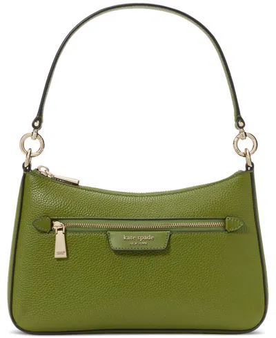 Kate Spade Hudson Pebbled Leather Small Convertible Crossbody In Green