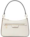 Kate Spade Hudson Pebbled Leather Small Convertible Crossbody In Neutral