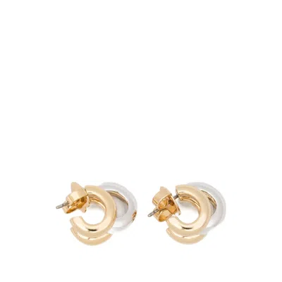 Kate Spade Huggies Triple-band Mixed-metal Earrings In Gold