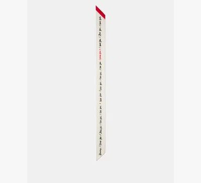 Kate Spade I Love You Silk Skinny In White