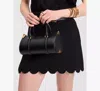 Kate Spade Icon Small Barrel Bag In Black