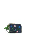 Kate Spade In The Garden Coin Card Case Wristlet In Parisian Navy Multi