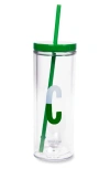 KATE SPADE INITIAL 'C' 20OZ. STRAW TUMBLER