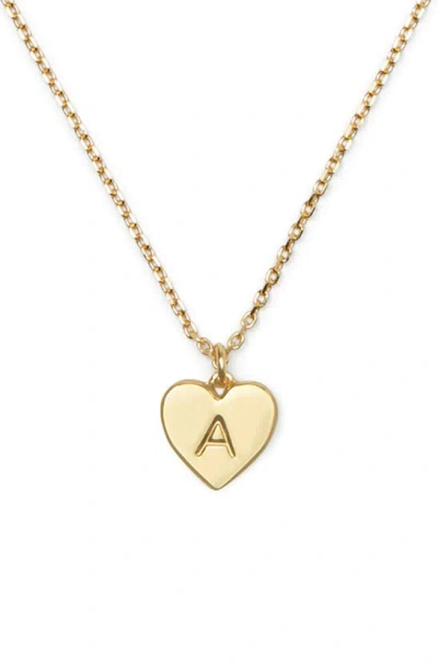 Kate Spade Initial Heart Pendant Necklace In A