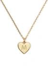 Kate Spade Women's Initial Here Gold-plated Pendant Necklace In Gold - M