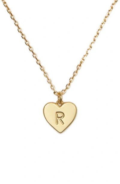 Kate Spade Initial Heart Pendant Necklace In R