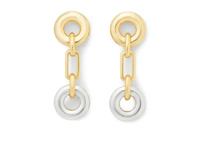 Kate Spade New York Mixed Metallic Linear Drop Earrings In Gold