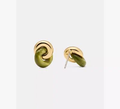 KATE SPADE INTERLOCK STUDS