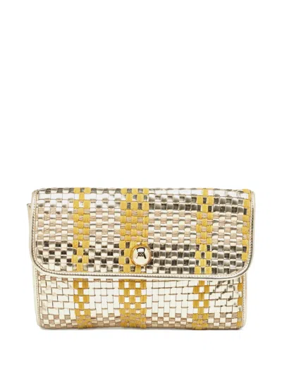 Pre-owned Kate Spade Interwoven Clutch Bag