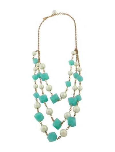 Pre-owned Kate Spade 'it Takes All Sorts' Multistrand Necklace, 26.5"