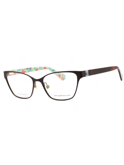 Kate Spade Ivie Eyeglasses In 009q 00 - Brown / Clear Demo Lens