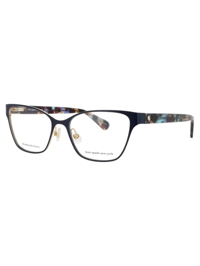 Kate Spade Ivie Eyeglasses In Lks - Gold / Blue - Demo