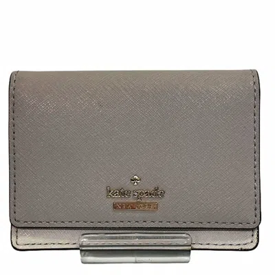 Pre-owned Kate Spade Ivory Leather Coin Purse/coin Case () In White