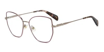 Kate Spade Jacalyn 2/g Vestibilità Orientale Qb5 Occhiali Da Vista Rossi Per Donna (solo Montatura) In Metallic